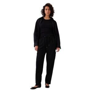 NWT GAP Twill Easy Cargo Pants – TALL, L, Black – Supersoft Cotton-Tencel™ Blend